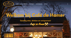 Desktop Screenshot of cafedehamer.nl