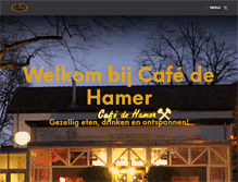 Tablet Screenshot of cafedehamer.nl